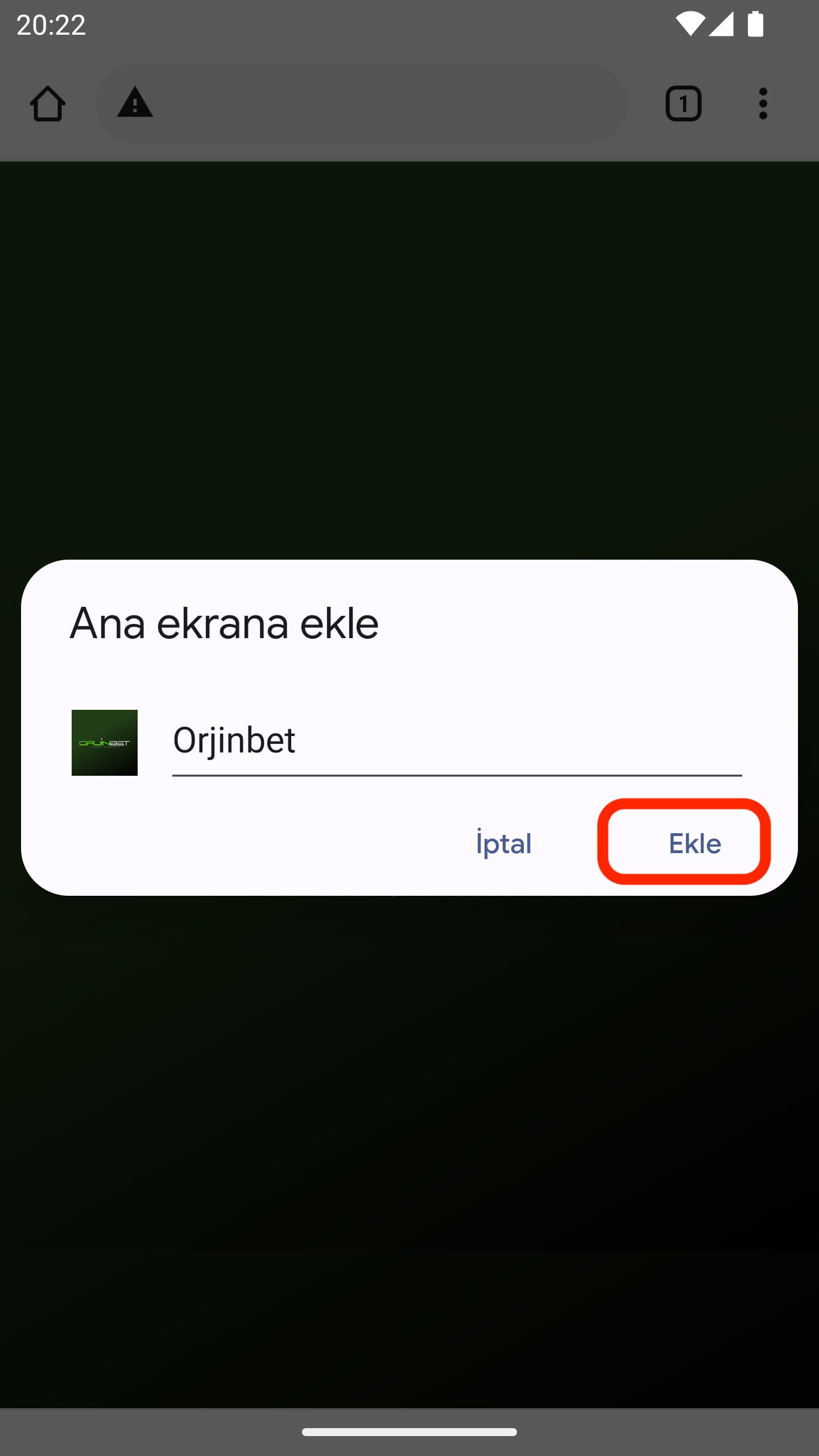 Orjinbet Mobil Tanıtım - Adım 6